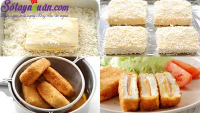 Hướng dẫn l&agrave;m đậu phụ kẹp ph&ocirc; mai chi&ecirc;n x&ugrave; ngon m&ecirc; mẩn 3