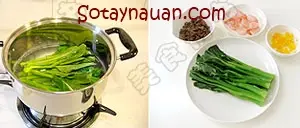 Rau tron tom trung, rau tron dep mat, rau tron ngon dep mat, cach lam rau tron ngon, nau an ngon, mon ngon, So tay nau an