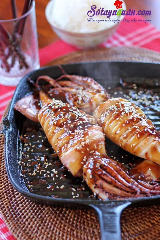 Mực nhồi cơm sốt Teriyaki - m&oacute;n ngon kh&ocirc;ng thể cưỡng kết quả