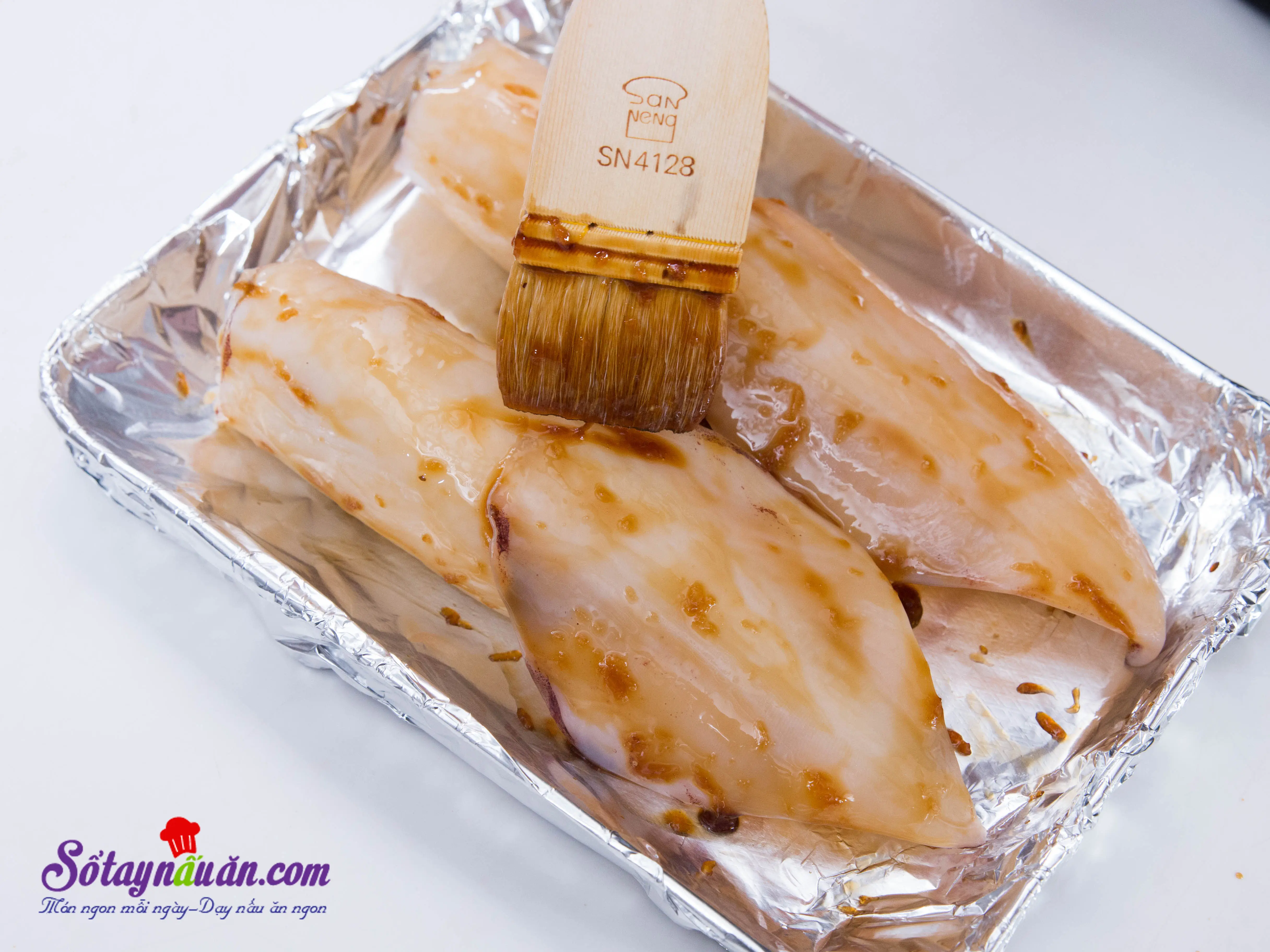 Mực nhồi cơm sốt Teriyaki - m&oacute;n ngon kh&ocirc;ng thể cưỡng 6