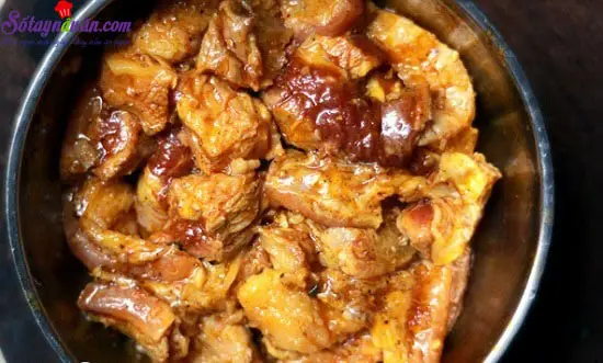 c&aacute;ch l&agrave;m thịt b&ograve; kho gừng 2