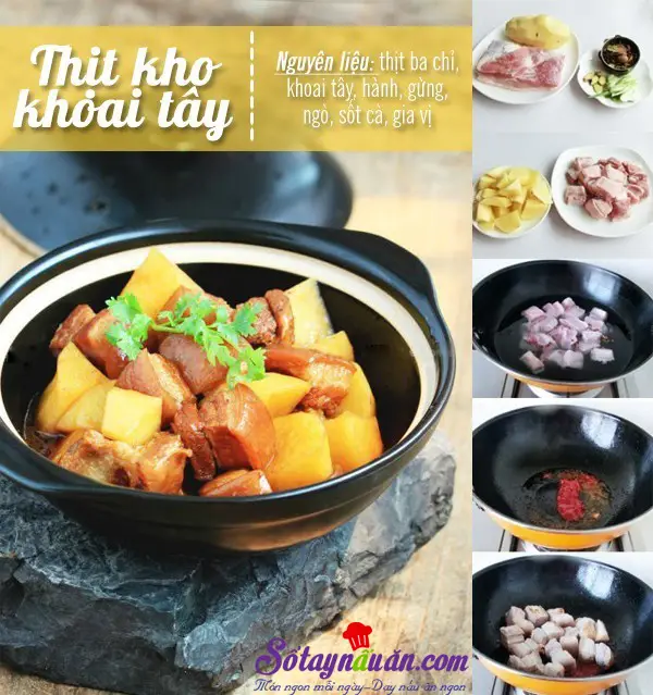 Thịt kho khoai t&acirc;y