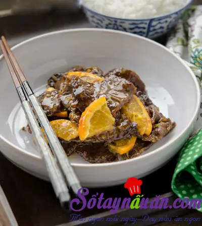 Hướng dẫn cách làm thịt bò sốt cam lạ miệng thơm ngon