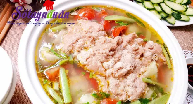 Hướng dẫn làm canh riêu cua khoai sọ cực hấp dẫn