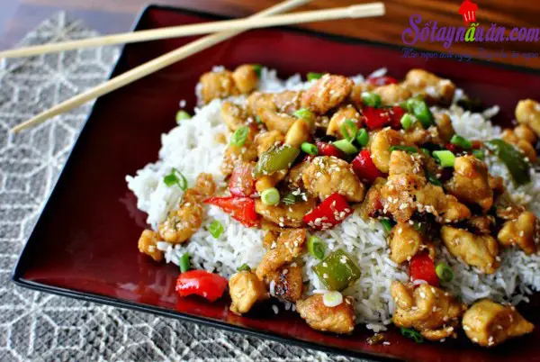 Lạ miệng với món gà xào vừng