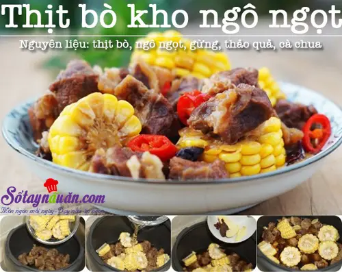 Thịt bò kho ngô ngọt