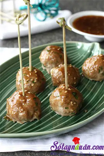 Thịt viên nướng sốt teriyaki