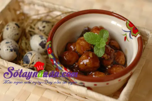 Trứng cút sốt me đưa cơm